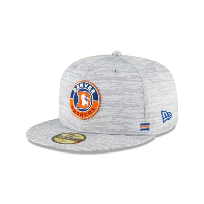Denver Broncos Gorra | New Era NFL Fall Sideline Historic 59fifty Fitted Cap Mexico - Grises